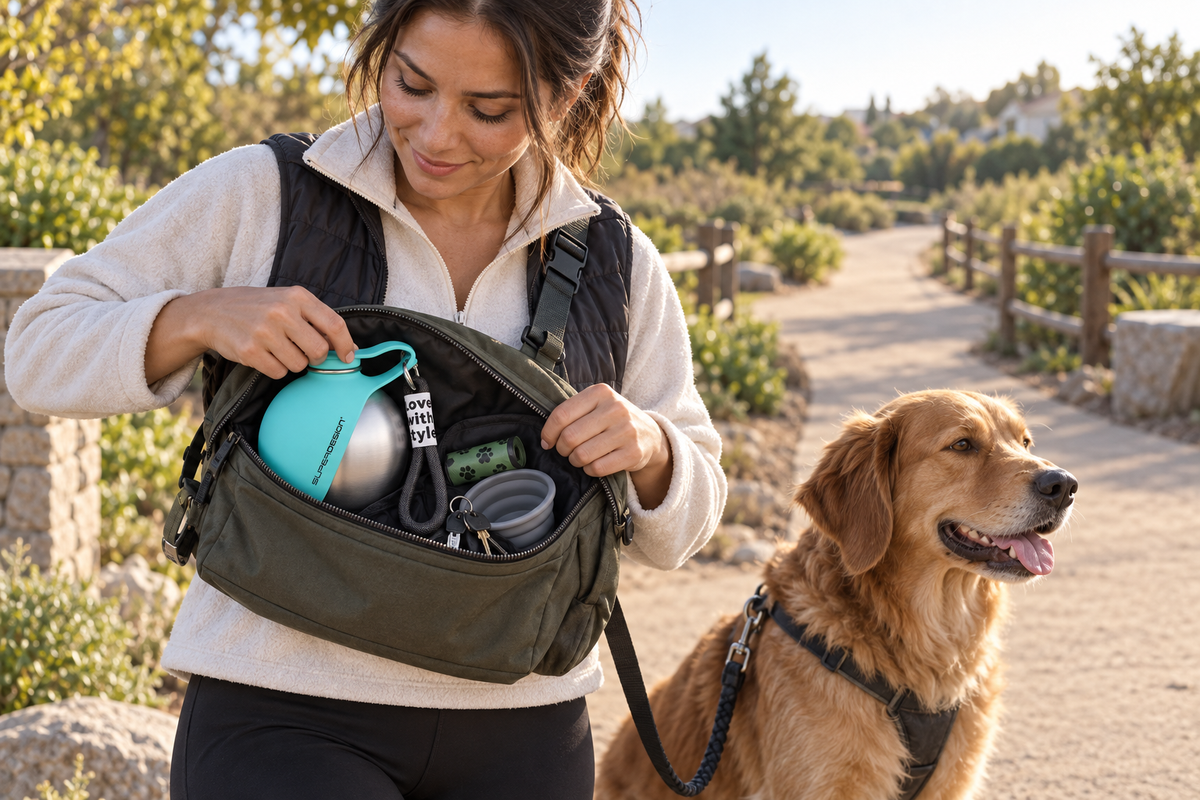 How to Carry Water for Your Dog on a Walk