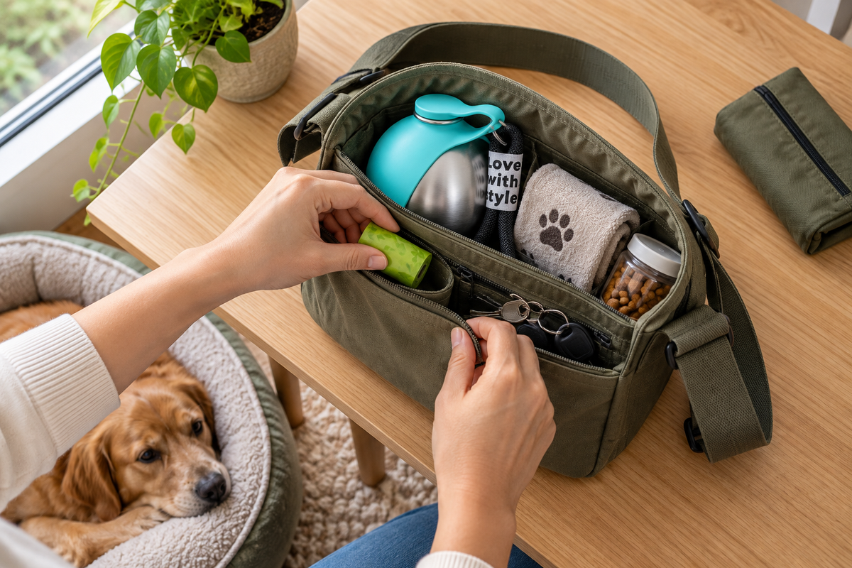 How to Pack a Dog Walking Bag